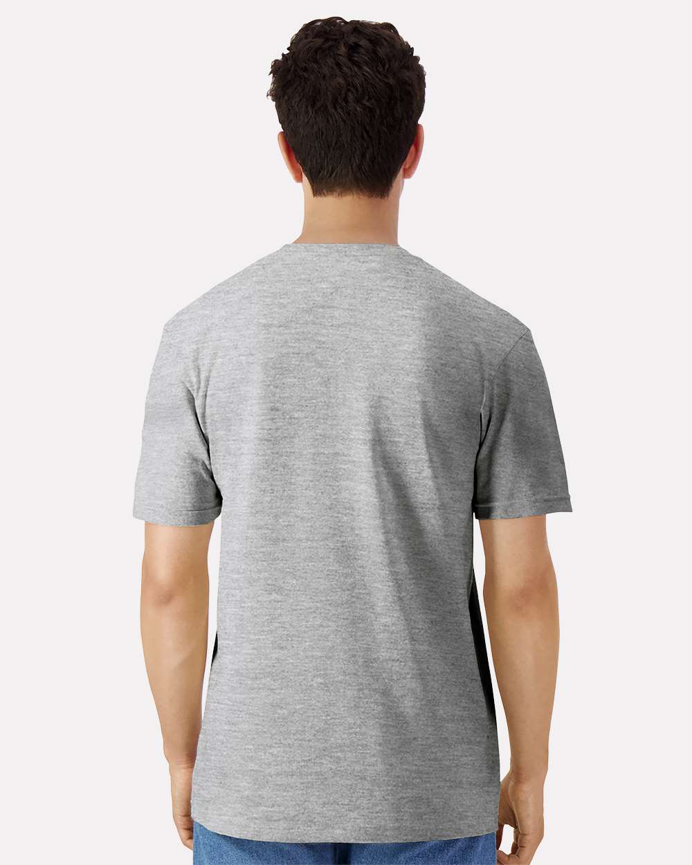 Unisex Light Cotton T-Shirt - OnModelBack - B02860382 - Sport Grey