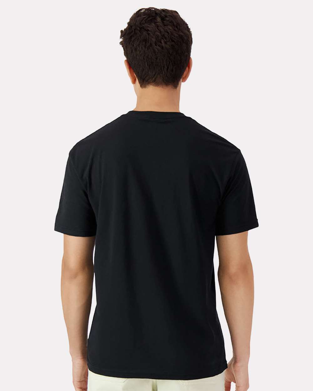 Unisex Light Cotton T-Shirt - OnModelBack - B02860502 - Black