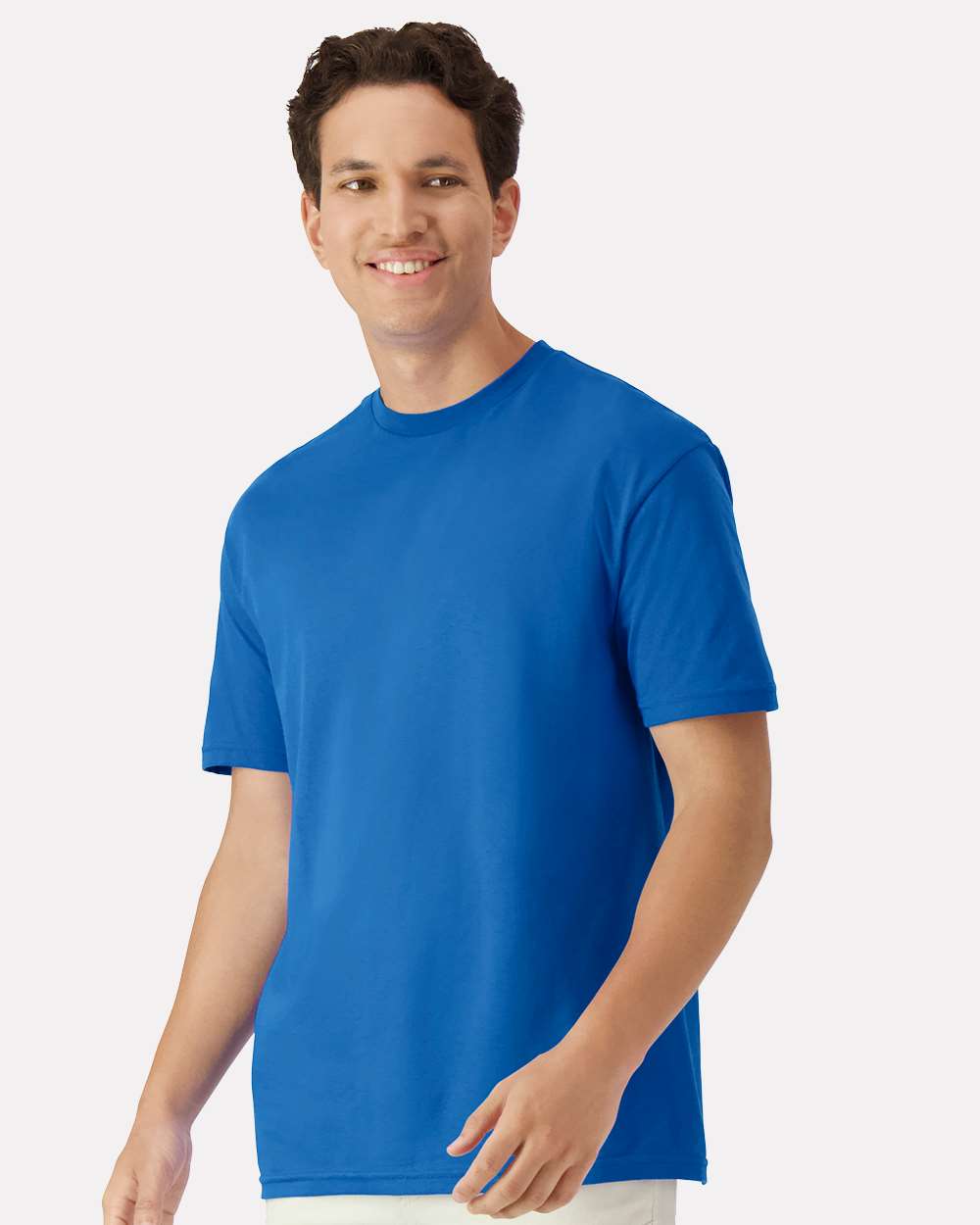 Unisex Light Cotton T-Shirt - OnModelFront - B02860132 - Royal