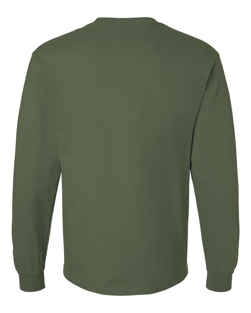 Ultra Cotton® Long Sleeve T-Shirt - Back - B06060063 - Military Green