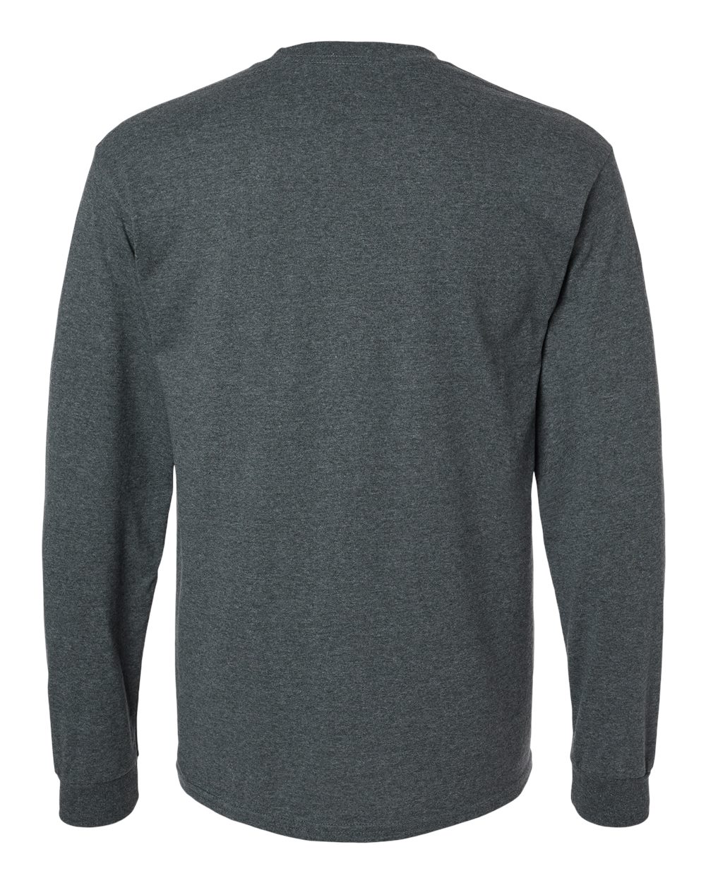 Ultra Cotton® Long Sleeve T-Shirt - Back - B06060073 - Dark Heather