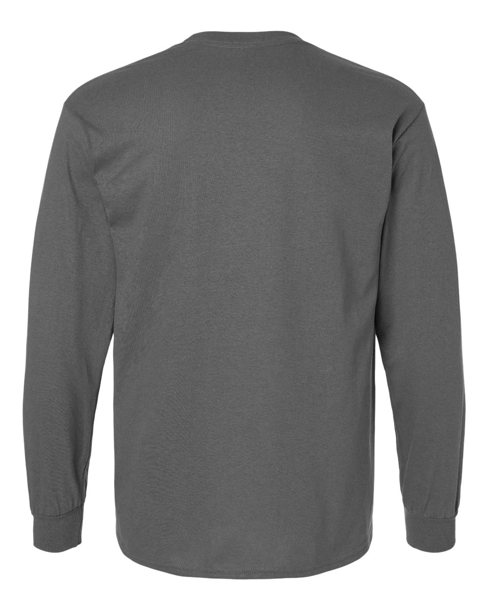 Ultra Cotton® Long Sleeve T-Shirt - Back - B06060093 - Charcoal