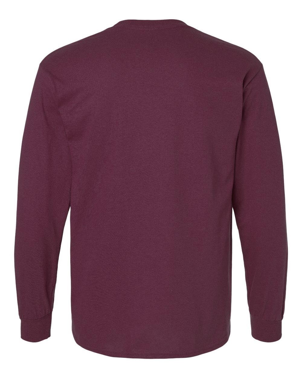 Ultra Cotton® Long Sleeve T-Shirt - Back - B06060533 - Maroon