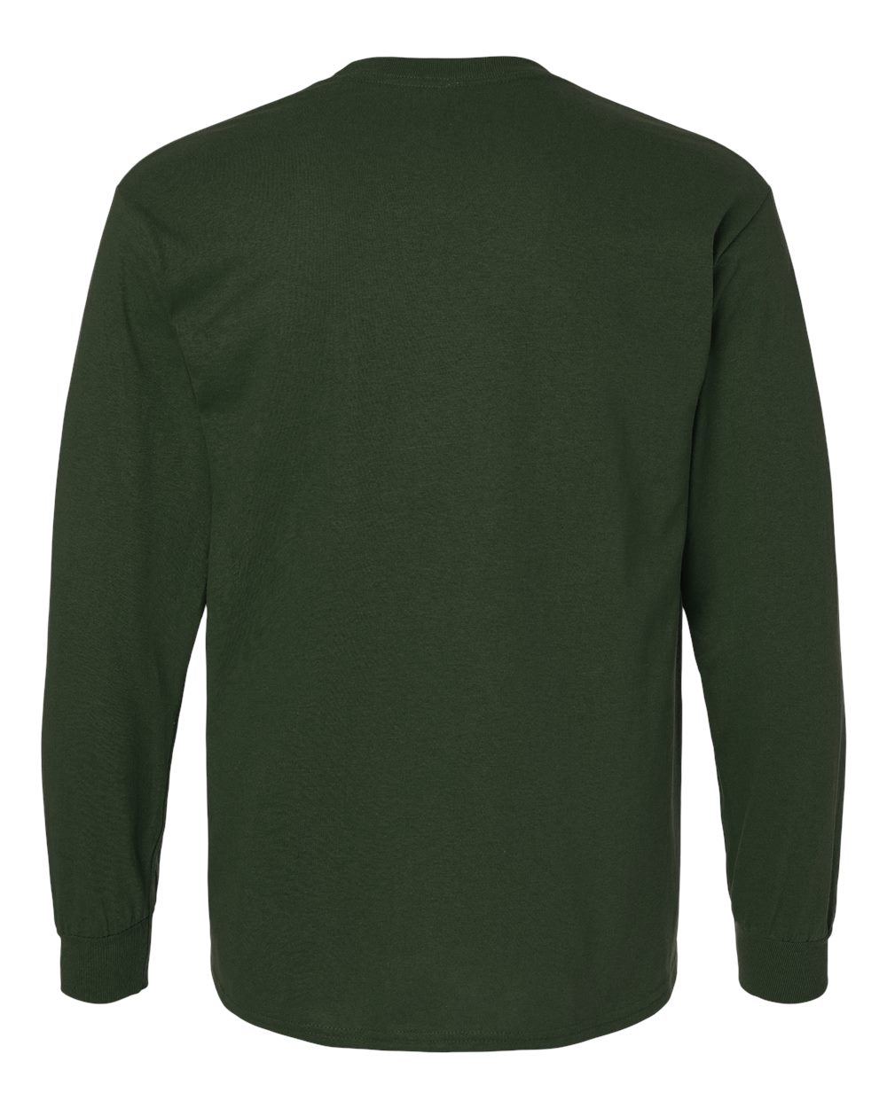 Ultra Cotton® Long Sleeve T-Shirt - Back - B06060543 - Forest Green