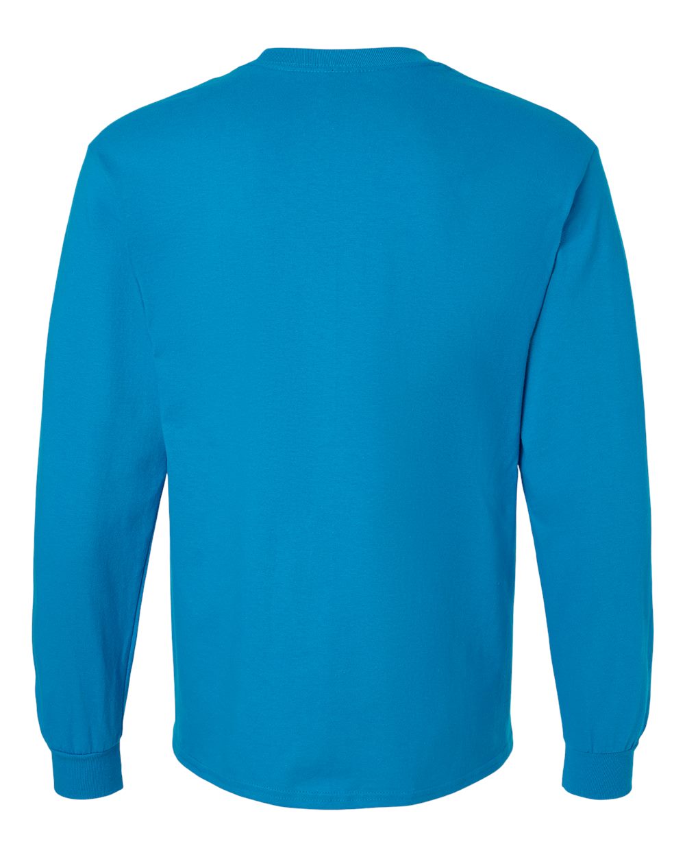 Ultra Cotton® Long Sleeve T-Shirt - Back - B06060763 - Sapphire