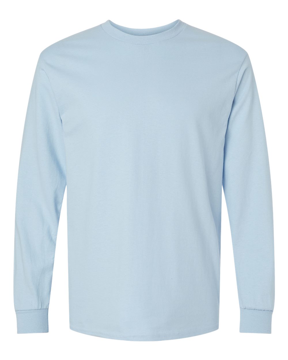 Ultra Cotton® Long Sleeve T-Shirt - Front - B06060253 - Light Blue