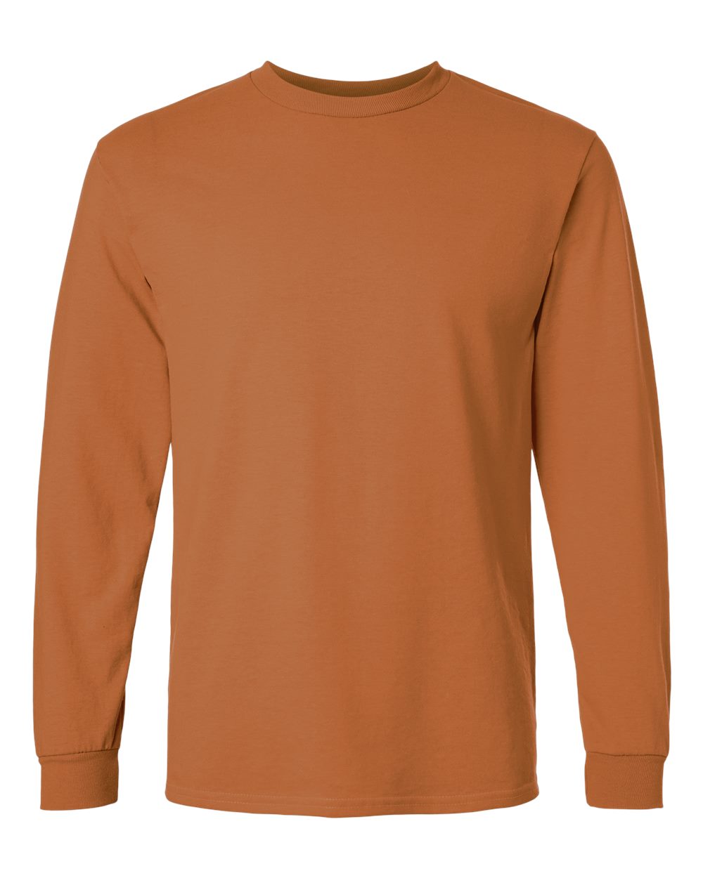 Ultra Cotton® Long Sleeve T-Shirt - Front - B06060323 - Texas Orange