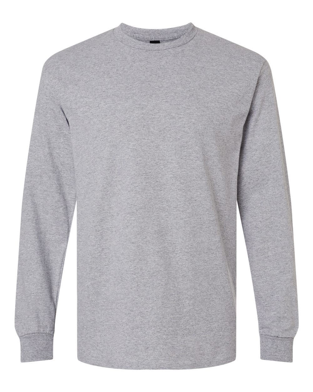 Ultra Cotton® Long Sleeve T-Shirt - Front - B06060583 - Sport Grey