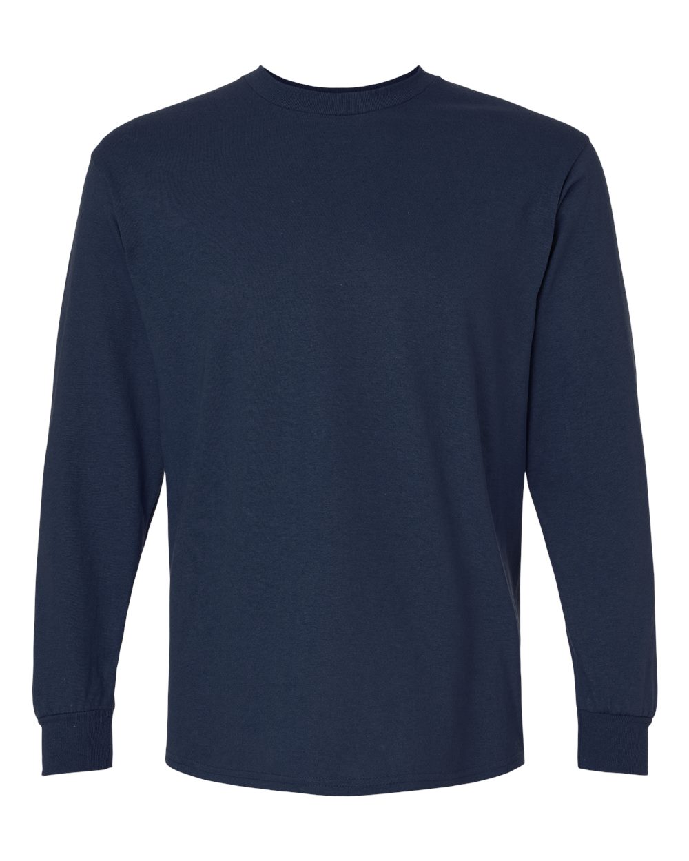 Ultra Cotton® Long Sleeve T-Shirt - Front - B06060653 - Navy