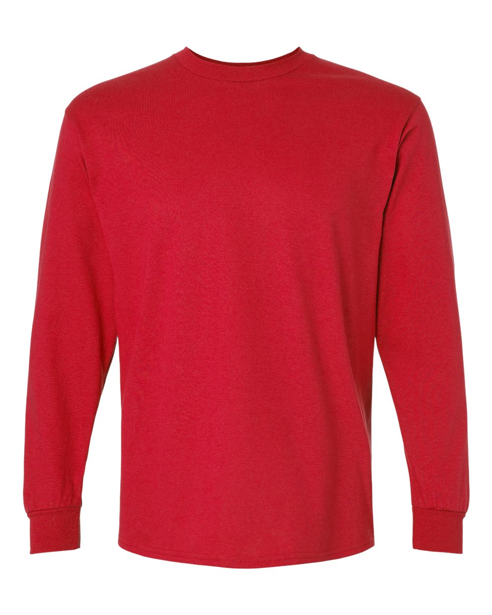 Ultra Cotton® Long Sleeve T-Shirt - Front - B06060703 - Red