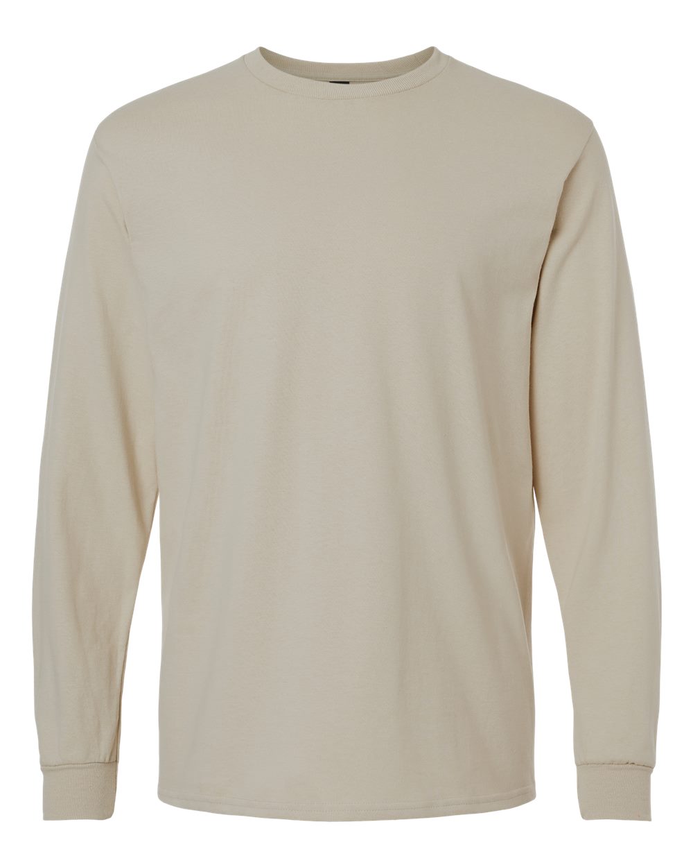 Ultra Cotton® Long Sleeve T-Shirt - Front - B06060733 - Sand