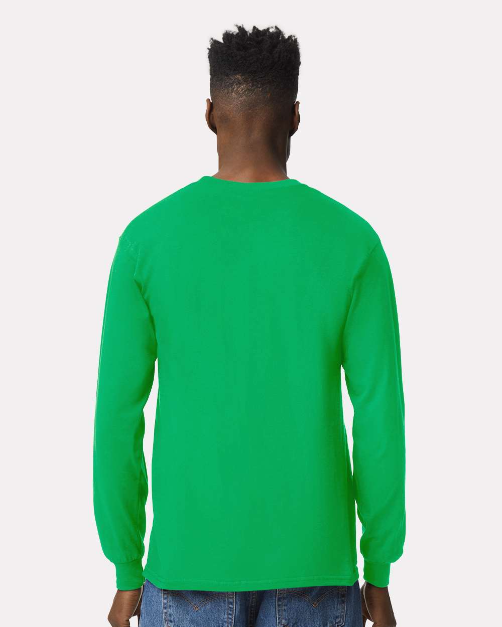 Ultra Cotton® Long Sleeve T-Shirt - OnModelBack - B06060203 - Irish Green