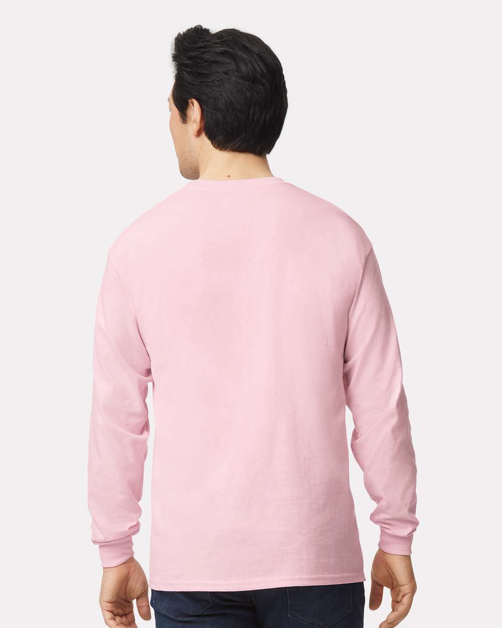 Ultra Cotton® Long Sleeve T-Shirt - OnModelBack - B06060303 - Light Pink