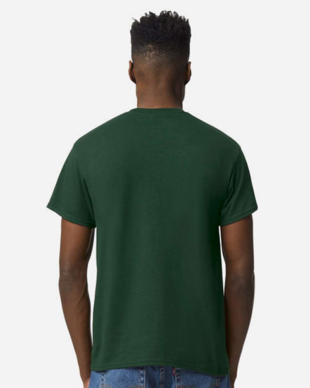 Unisex DryBlend® T-Shirt - OnModelBack - B06560153 - Dark Green