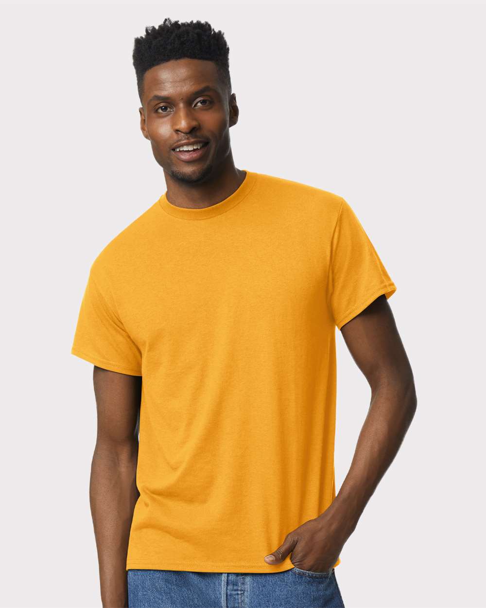 Unisex DryBlend® T-Shirt - OnModelFront - B06560123 - Gold