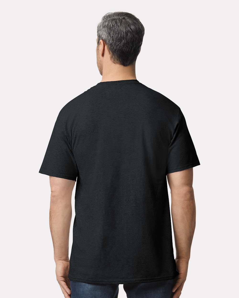 Men's Tall Ultra Cotton® T-Shirt - OnModelBack - B06660505 - Black