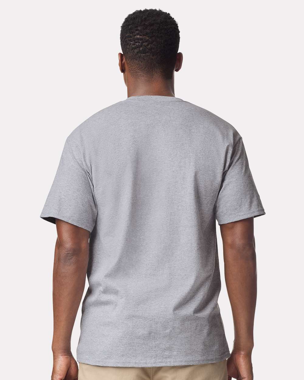Men's Tall Ultra Cotton® T-Shirt - OnModelBack - B06660585 - Sport Grey