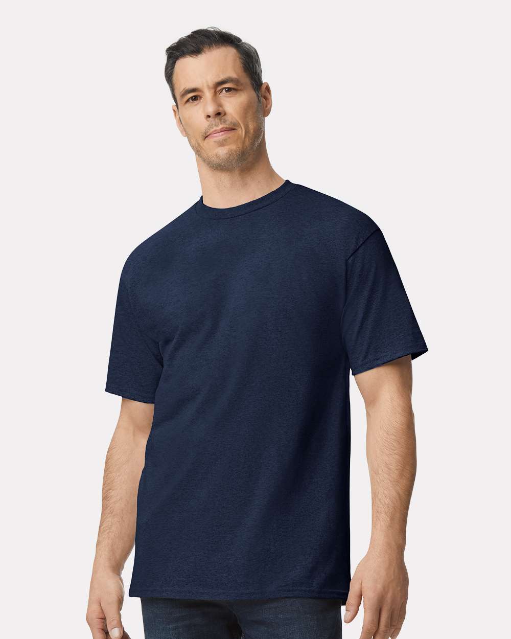Men's Tall Ultra Cotton® T-Shirt - OnModelFront - B06660655 - Navy