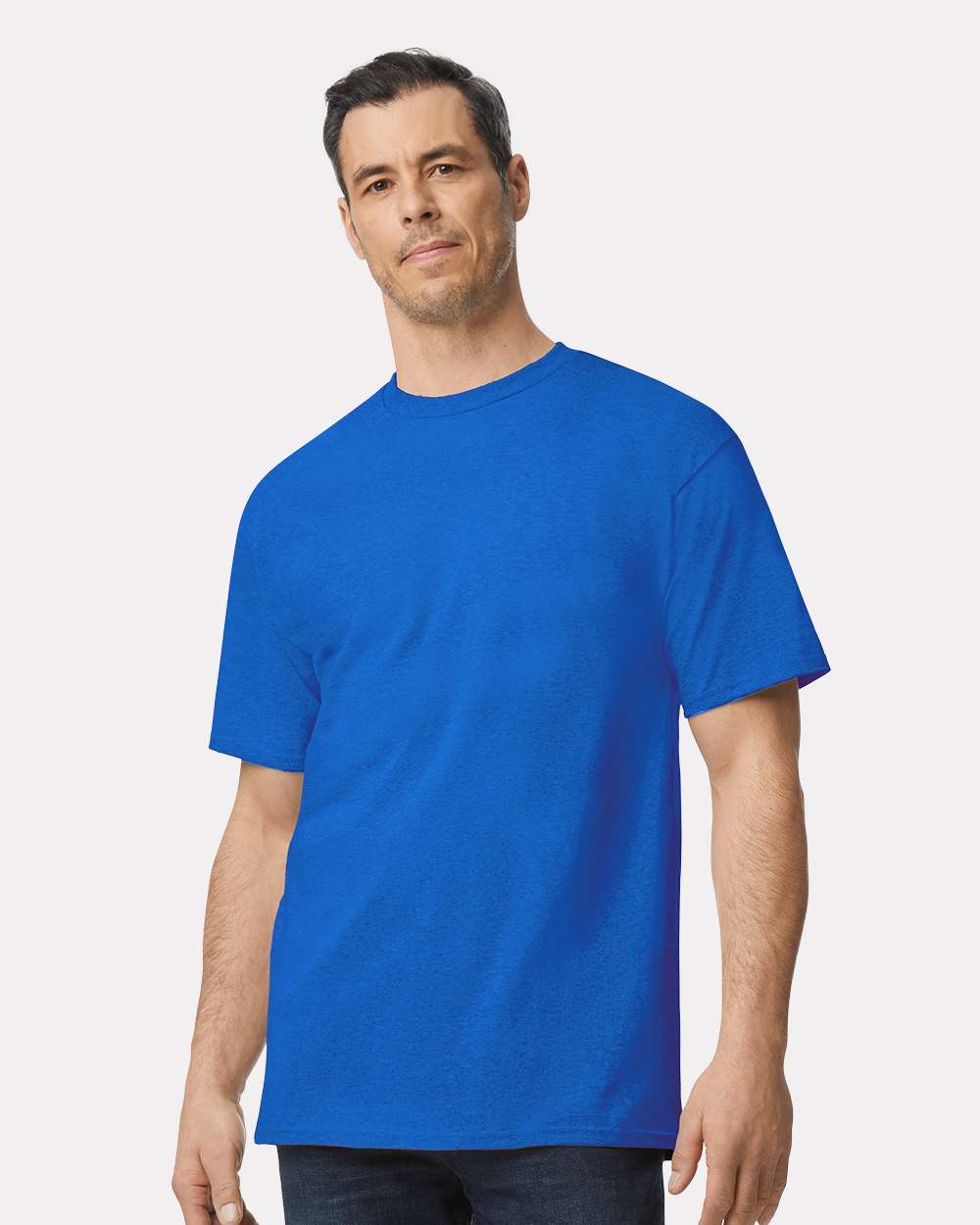 Men's Tall Ultra Cotton® T-Shirt - OnModelFront - B06660755 - Royal