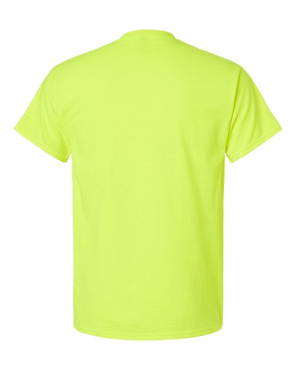 Unisex Ultra Cotton® Pocket T-Shirt - Back - B07060163 - Safety Green