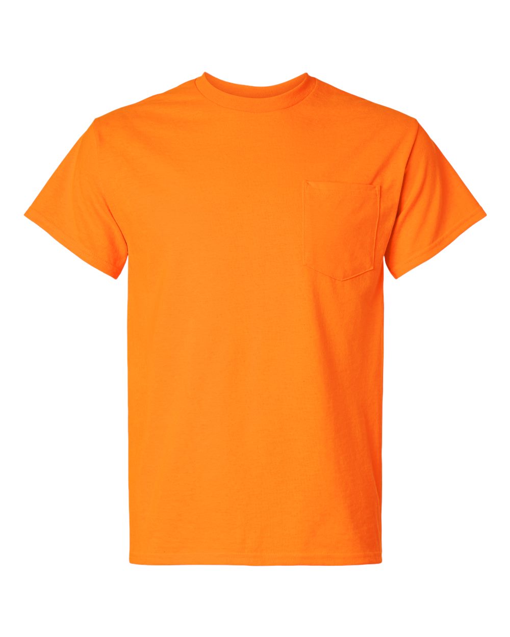 Unisex Ultra Cotton® Pocket T-Shirt - Front - B07060333 - Safety Orange