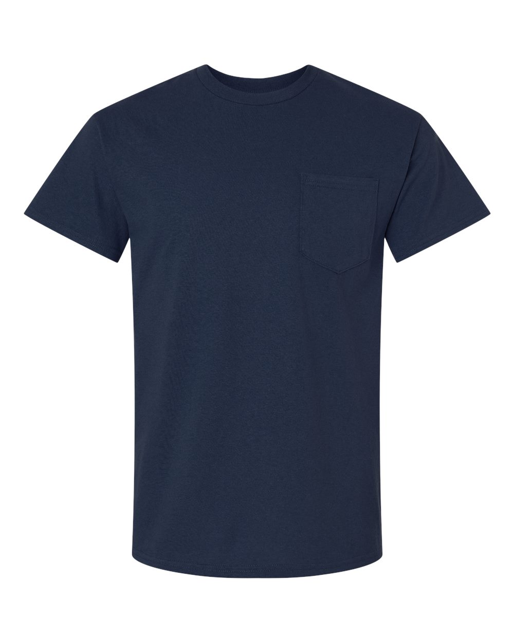 Unisex Ultra Cotton® Pocket T-Shirt - Front - B07060653 - Navy