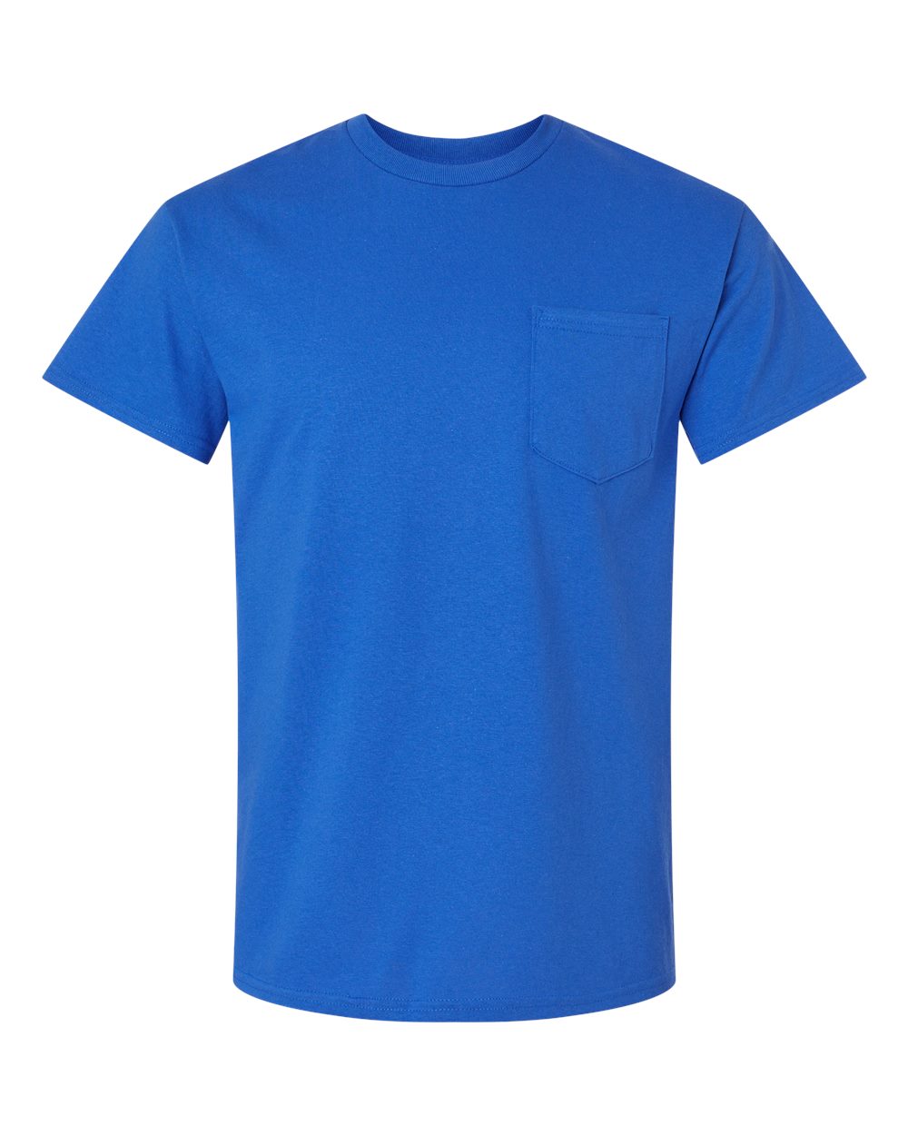 Unisex Ultra Cotton® Pocket T-Shirt - Front - B07060753 - Royal