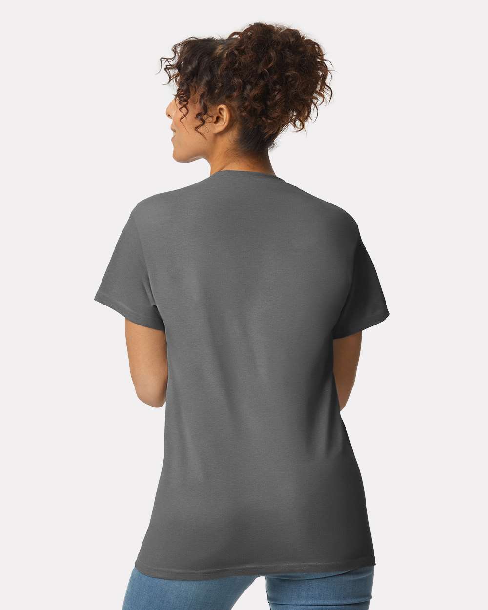 Unisex Ultra Cotton® Pocket T-Shirt - OnModelBack - B07060093 - Charcoal