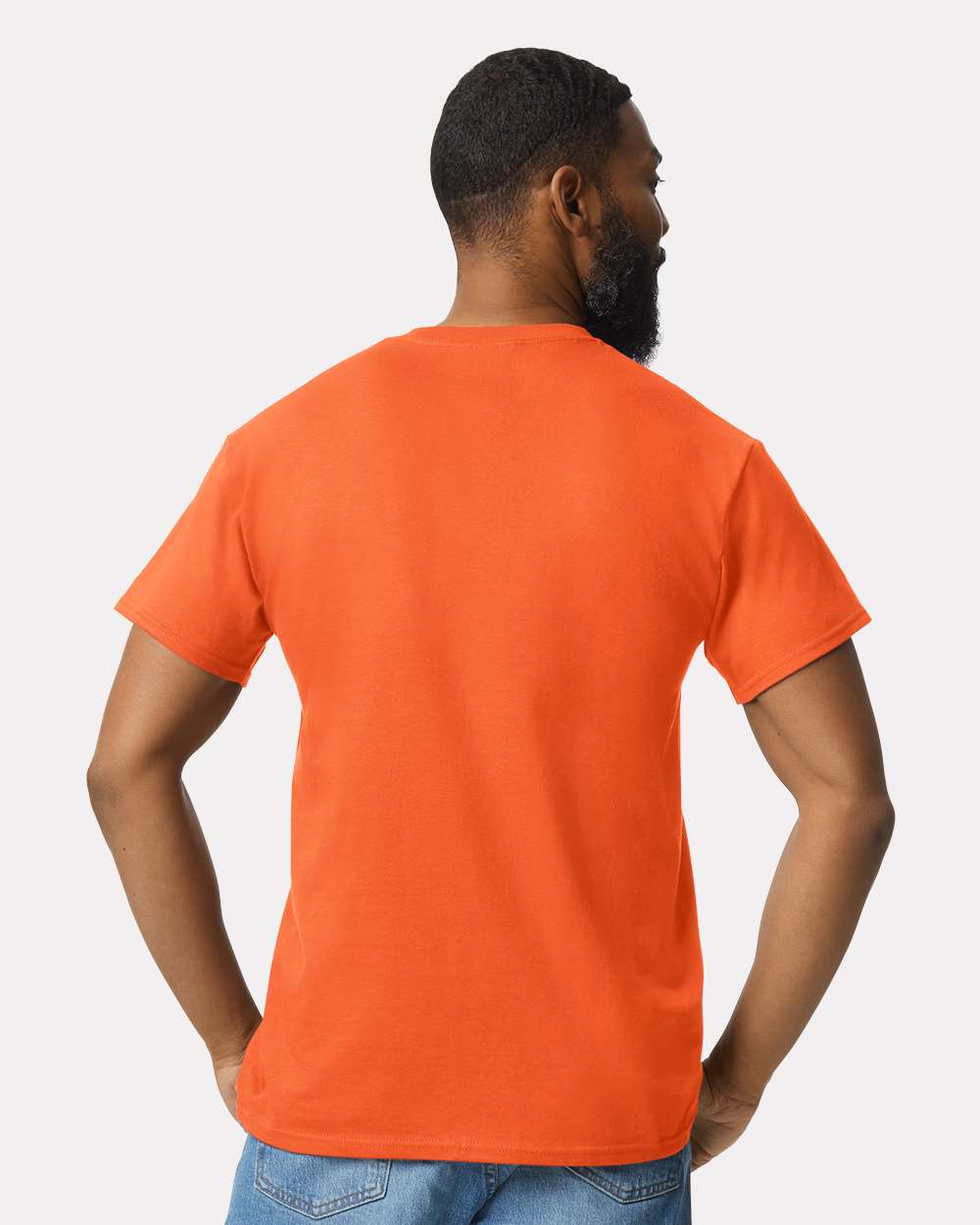Unisex Ultra Cotton® Pocket T-Shirt - OnModelBack - B07060663 - Orange