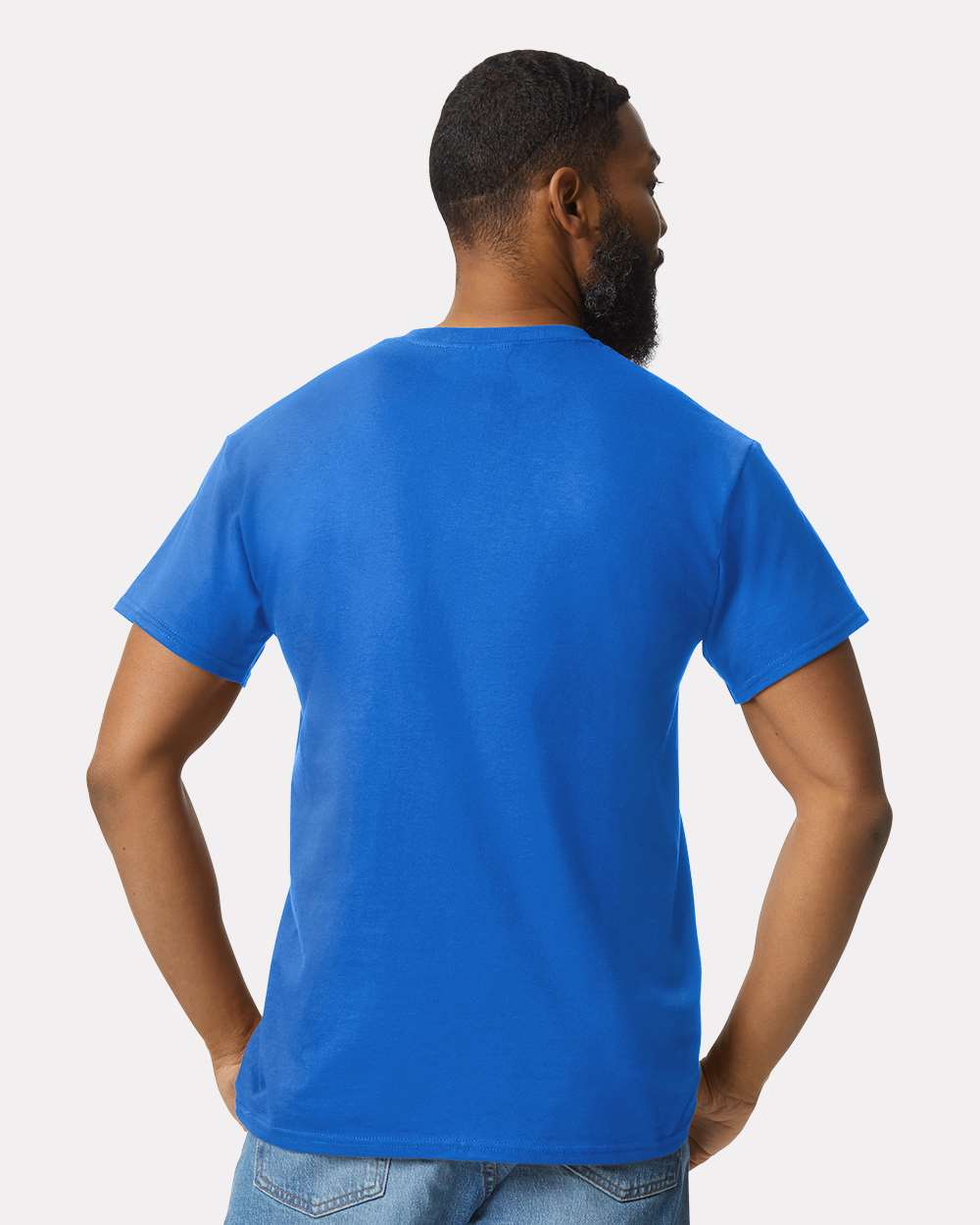Unisex Ultra Cotton® Pocket T-Shirt - OnModelBack - B07060753 - Royal