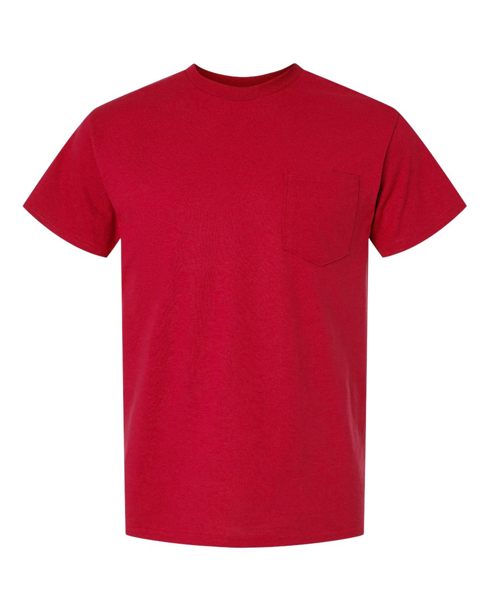 Men's DryBlend® Pocket T-Shirt - Front - B07260703 - Red