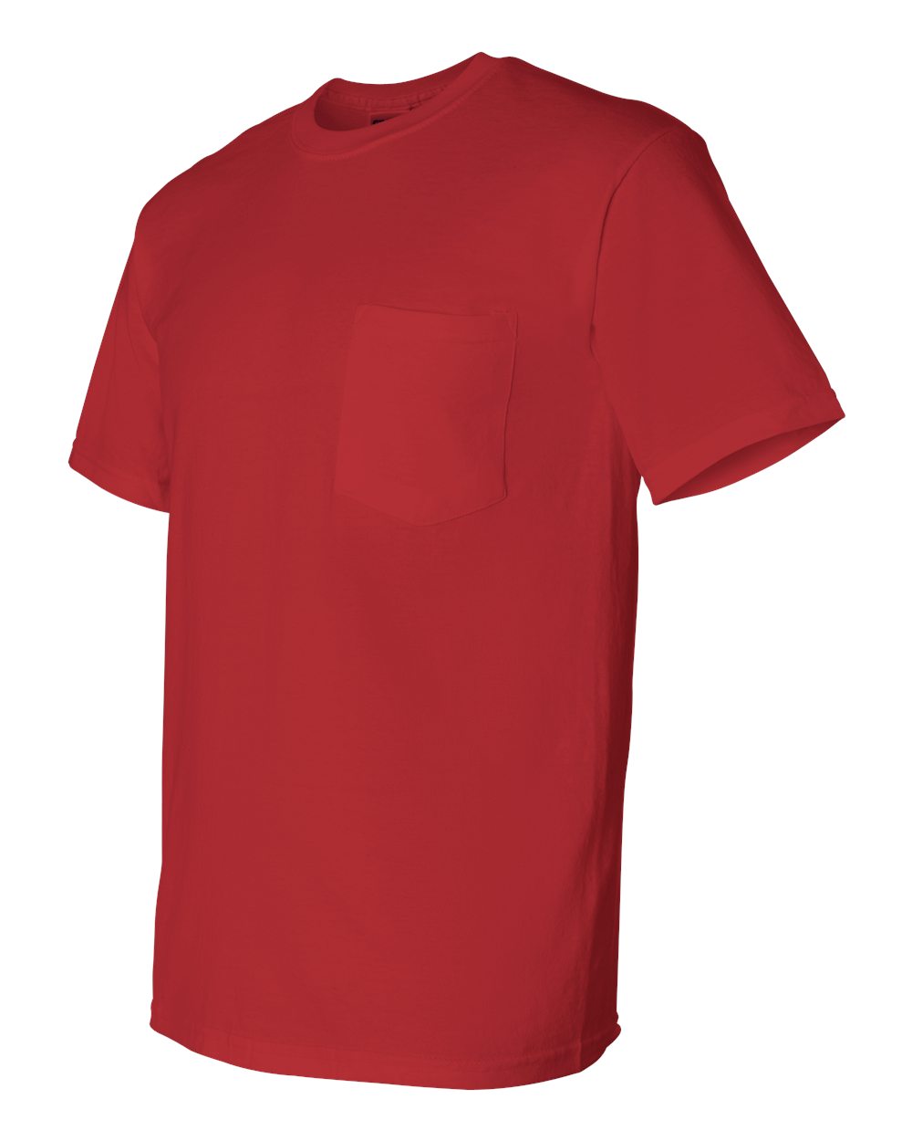 Men's DryBlend® Pocket T-Shirt - Side - B07260703 - Red