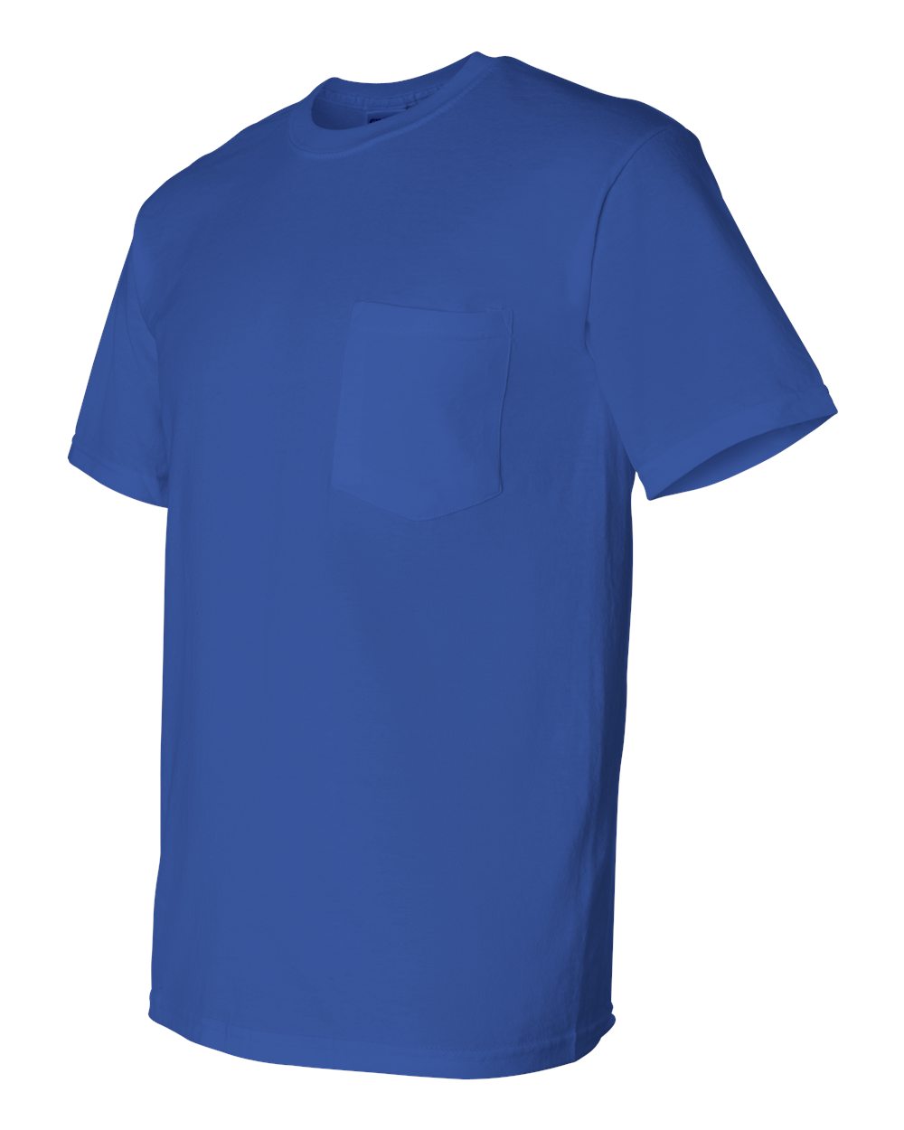 Men's DryBlend® Pocket T-Shirt - Side - B07260753 - Royal