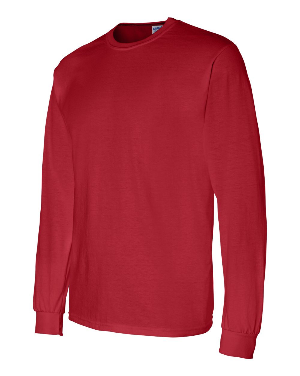 Men's DryBlend® 50/50 Long Sleeve T-Shirt - Side - B07660703 - Red