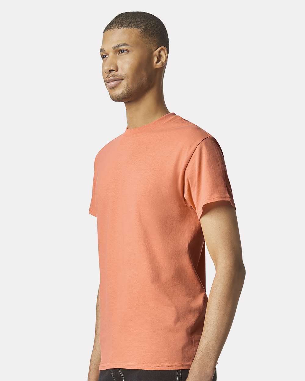 Men's Heavy Cotton™ T-Shirt - OnModelSide - B00060183 - Tangerine