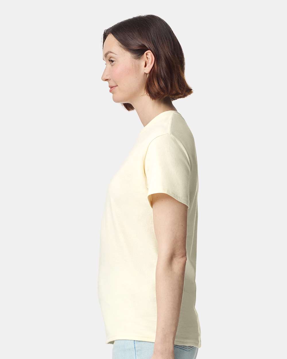 Men's Heavy Cotton™ T-Shirt - OnModelSide - B00060473 - Off White