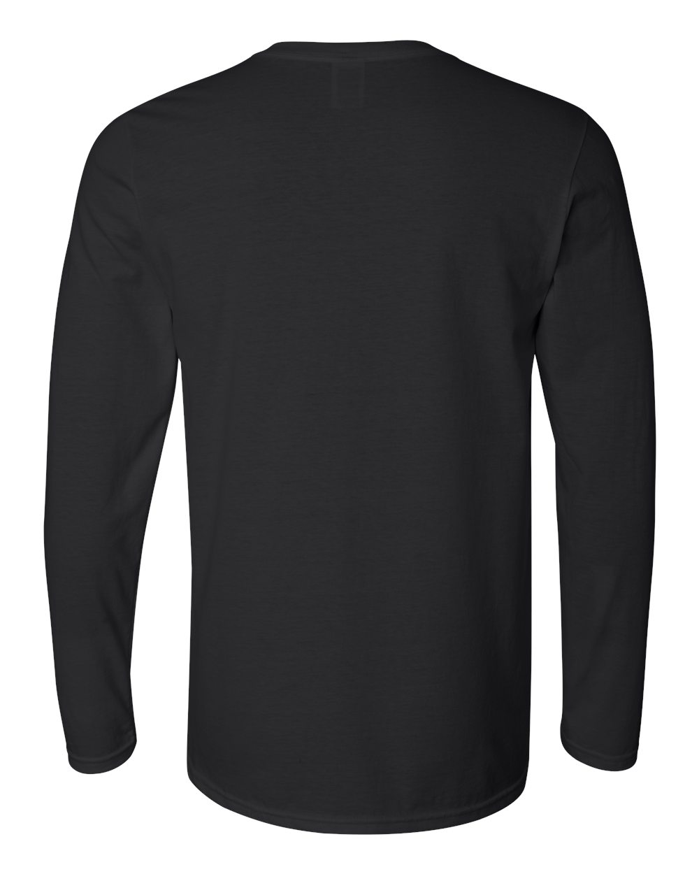 Men's Softstyle® Long Sleeve T-Shirt - Back - B05660503 - Black