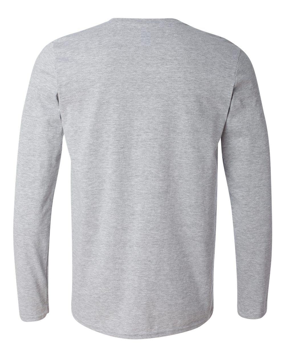 Men's Softstyle® Long Sleeve T-Shirt - Back - B05660583 - Sport Grey