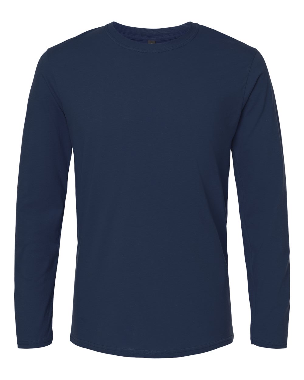 Men's Softstyle® Long Sleeve T-Shirt - Front - B05660653 - Navy