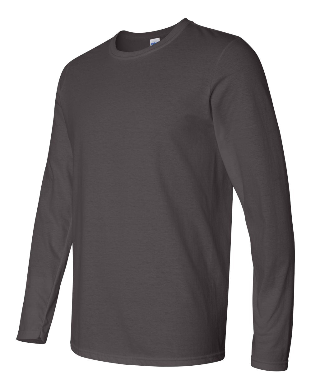 Men's Softstyle® Long Sleeve T-Shirt - Side - B05660093 - Charcoal