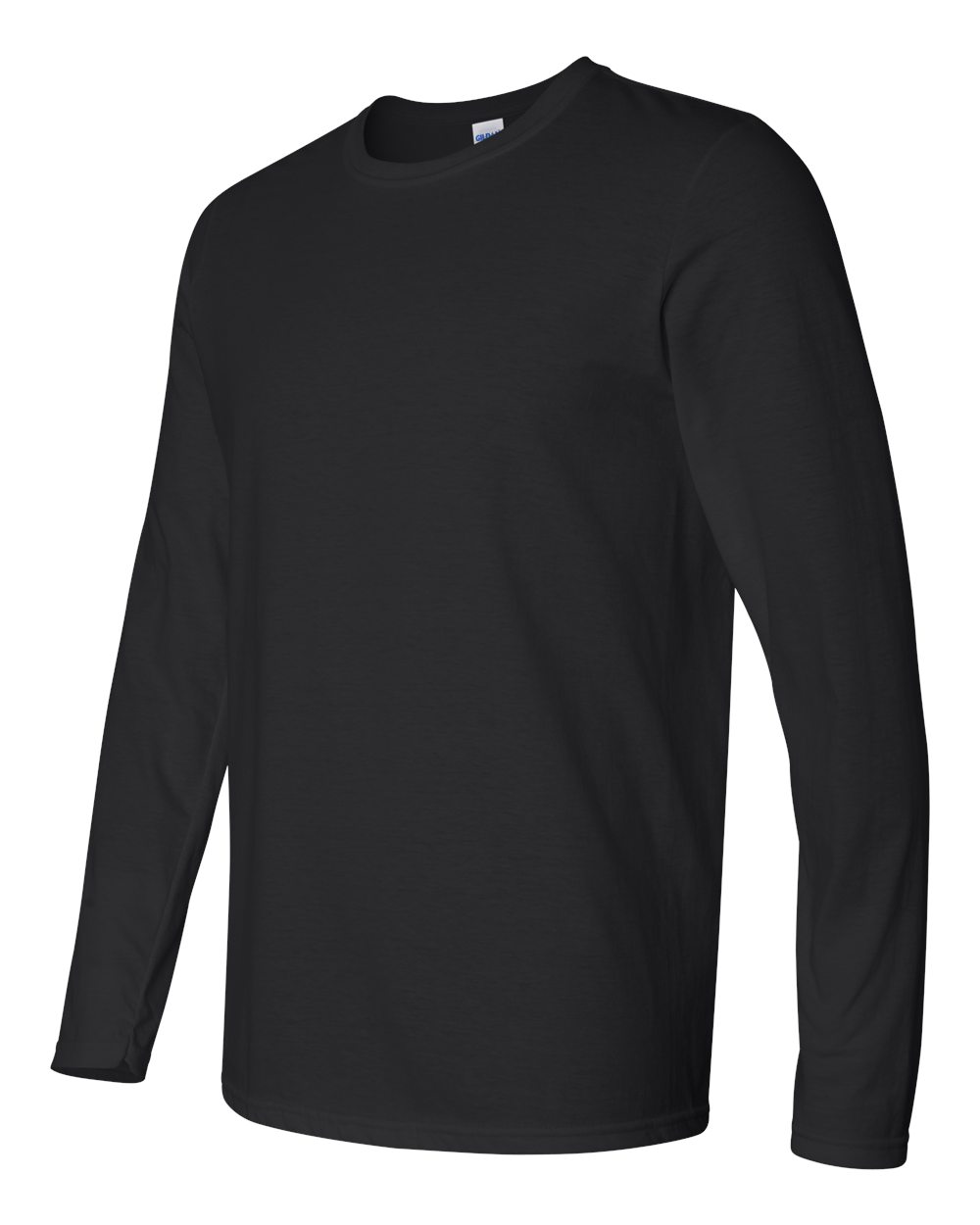 Men's Softstyle® Long Sleeve T-Shirt - Side - B05660503 - Black