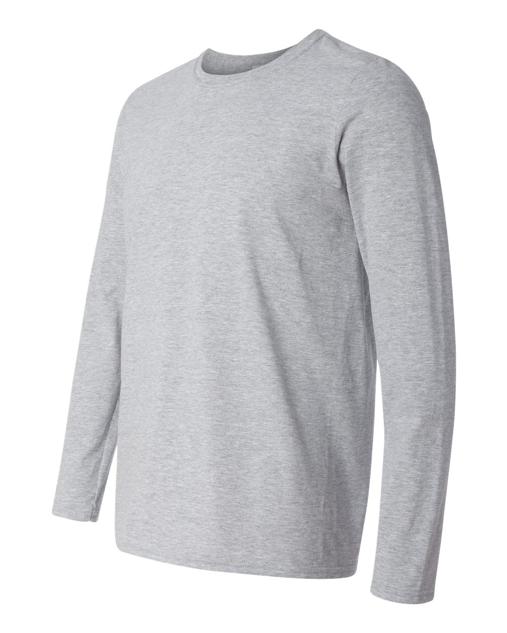 Men's Softstyle® Long Sleeve T-Shirt - Side - B05660583 - Sport Grey