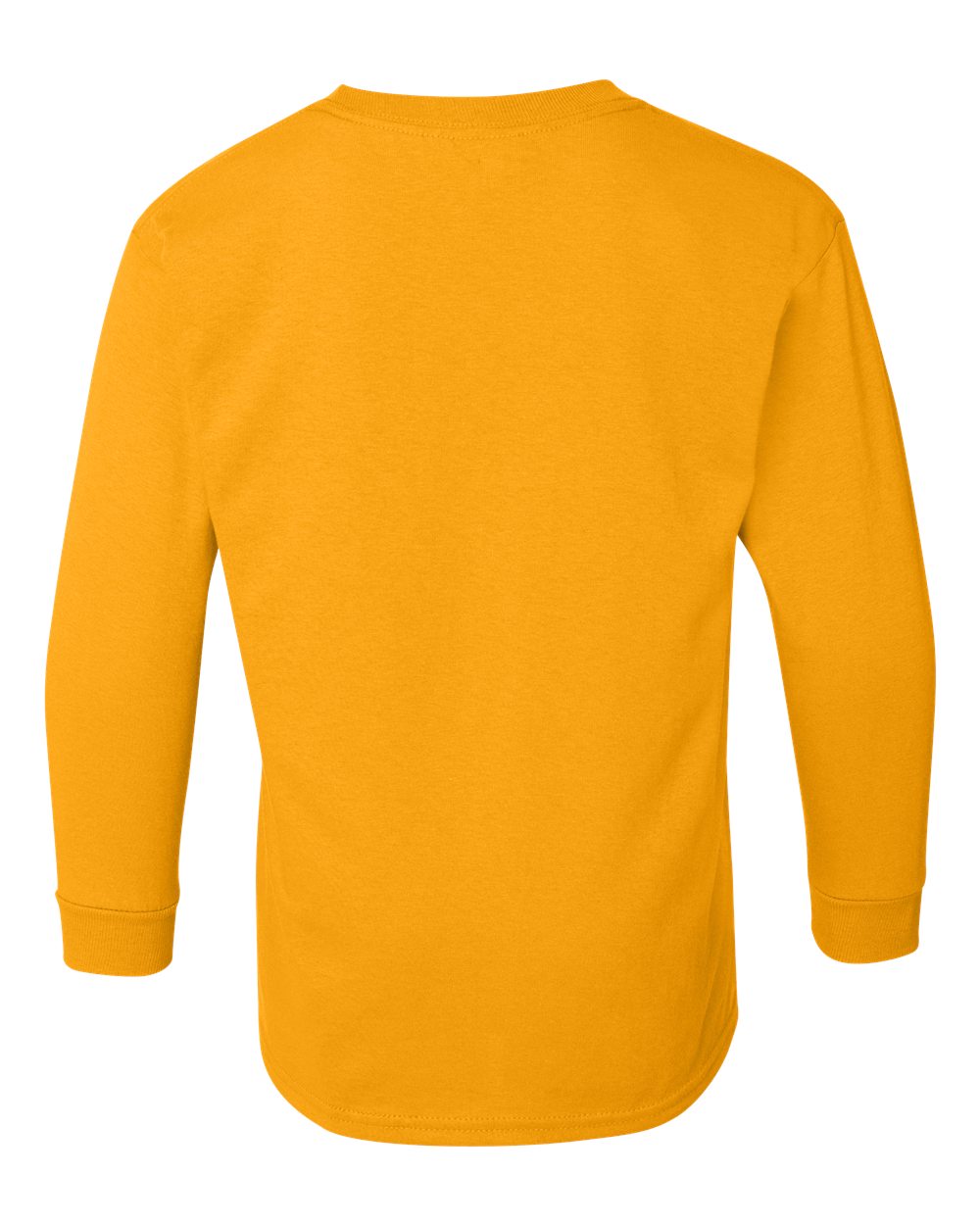 Youth Heavy Cotton™ Long Sleeve T-Shirt - Back - B34160122 - Gold