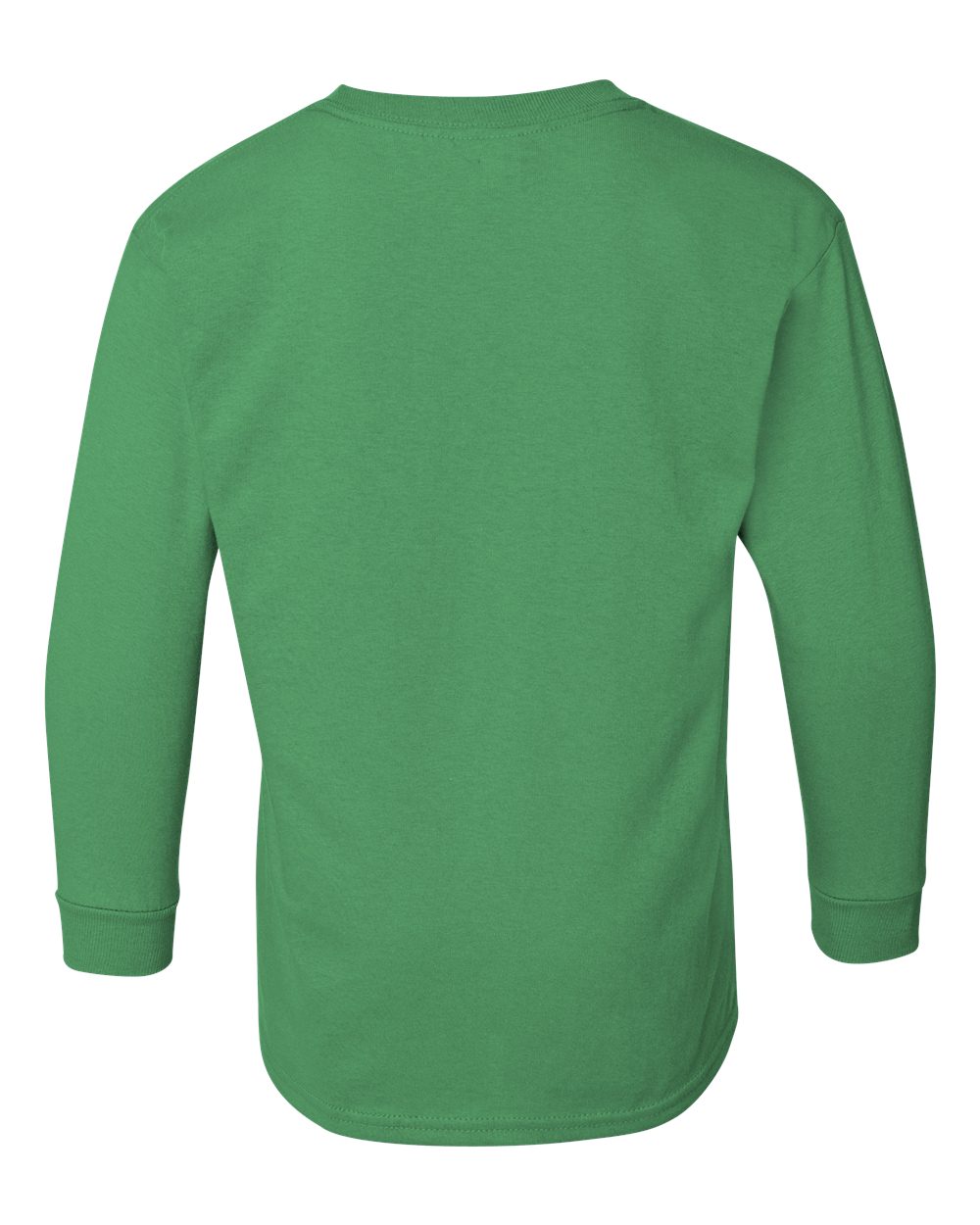 Youth Heavy Cotton™ Long Sleeve T-Shirt - Back - B34160202 - Irish Green