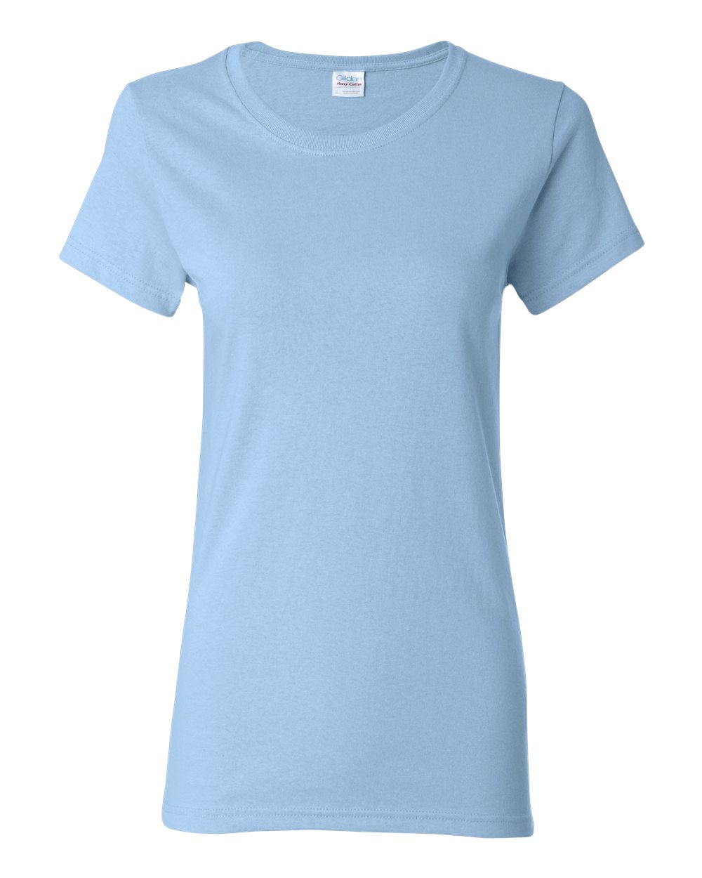 Women's Heavy Cotton™ T-Shirt - Front - B86960253 - Light Blue