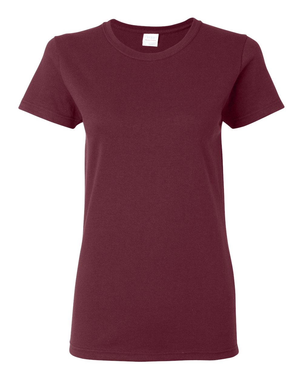 Women's Heavy Cotton™ T-Shirt - Front - B86960533 - Maroon