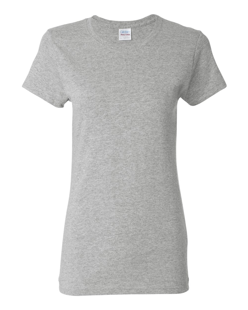 Women's Heavy Cotton™ T-Shirt - Front - B86960583 - Sport Grey