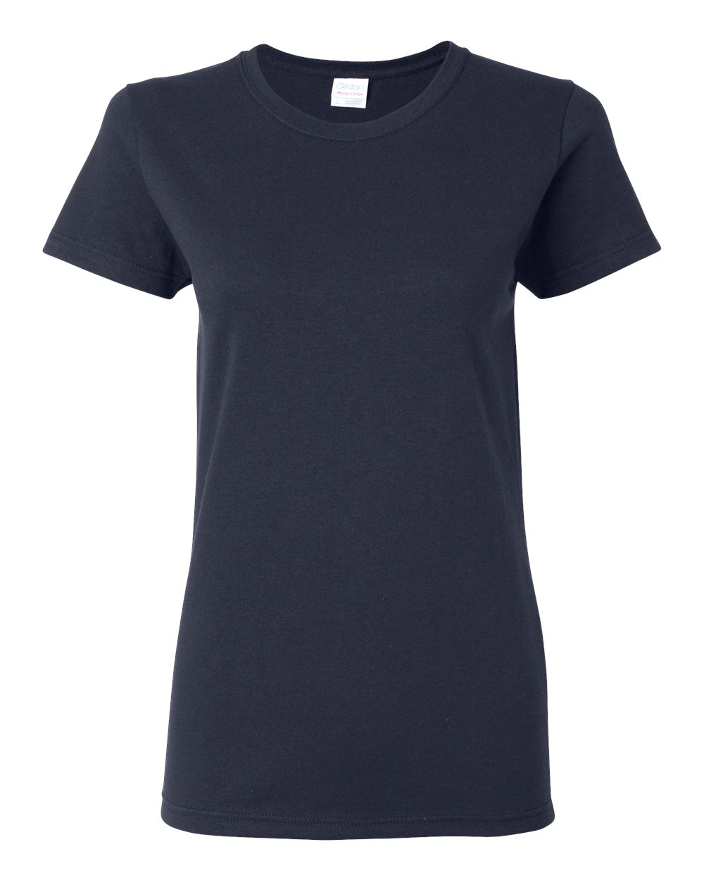 Women's Heavy Cotton™ T-Shirt - Front - B86960653 - Navy
