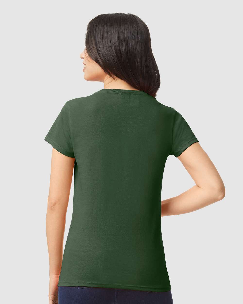 Women's Heavy Cotton™ T-Shirt - OnModelBack - B86960543 - Forest Green