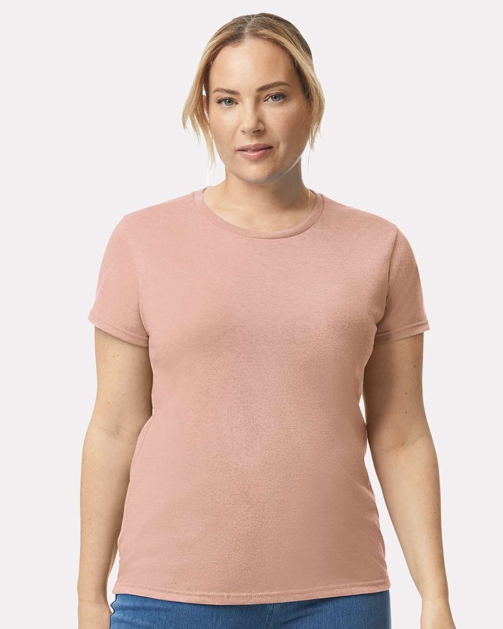 Women's Heavy Cotton™ T-Shirt - OnModelFront - B86960323 - Dusty Rose